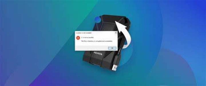 How does an external hard drive get corrupted?