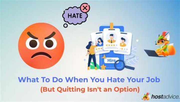 What to do when stuck in a job you hate?